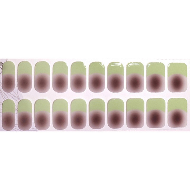 Semicured Gel Nails Stickers UVs/LED Lamp Required 20 Gel Nails Polish Wraps Fashion Design Gel Nails Art Stickers Women