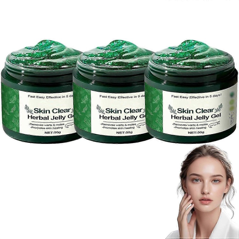 Skin Clear Herbal Jelly Gel, Effectively Improve Skin Texture and Reduce Skin Blemishes, Anti-Wart Gel for All Skin Types