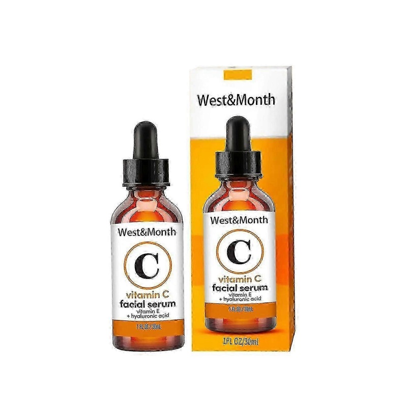 West&Month Vitamin C Face Serum, Anti-Aging Fade Facial Spots Wrinkles Brightening Skin