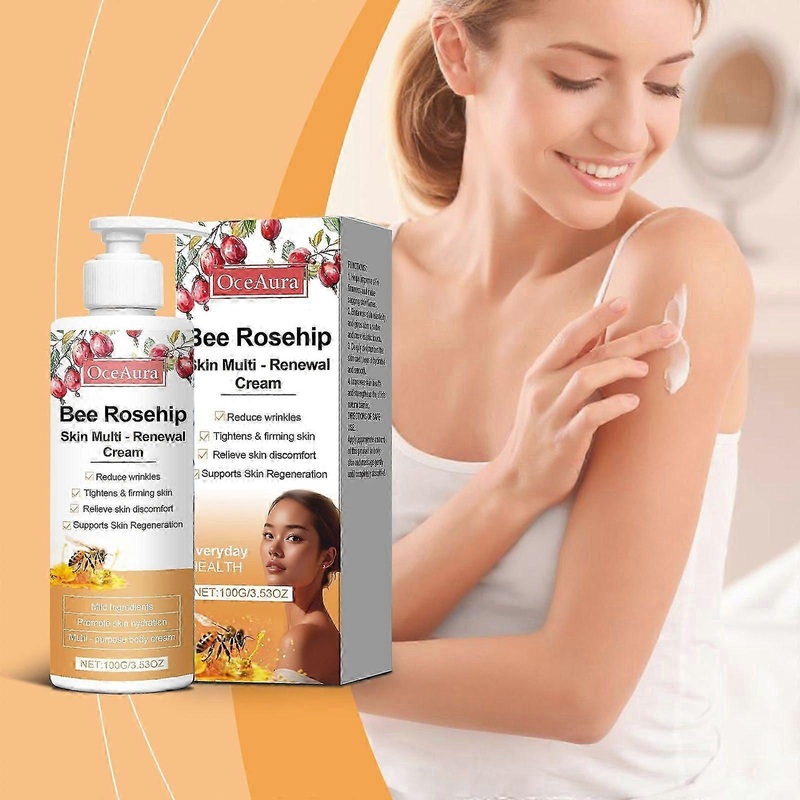 Bee Venom Multi-Renewal Anti-Aging Cream Reduces Wrinkles, Firms Skin & Supports Regeneration with Rosehip & Collagen
