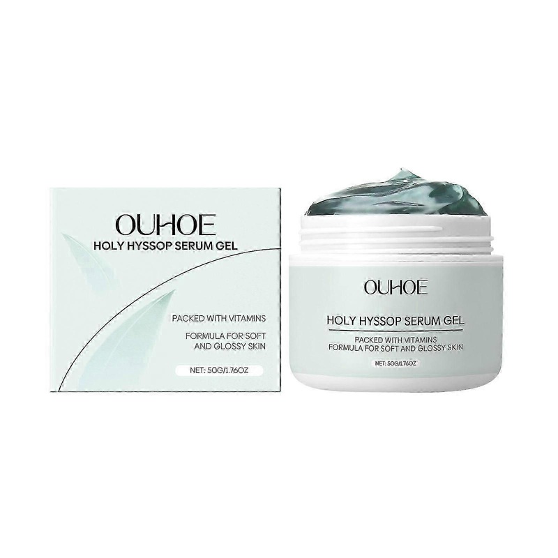 Glow Hyssop Overnight Face Mask Serum - Hydrating & Anti-Aging Serum for Younger looking Glass Skin, Vitamin A, C, E, Nighttime Holy Hyssop Serum Gel