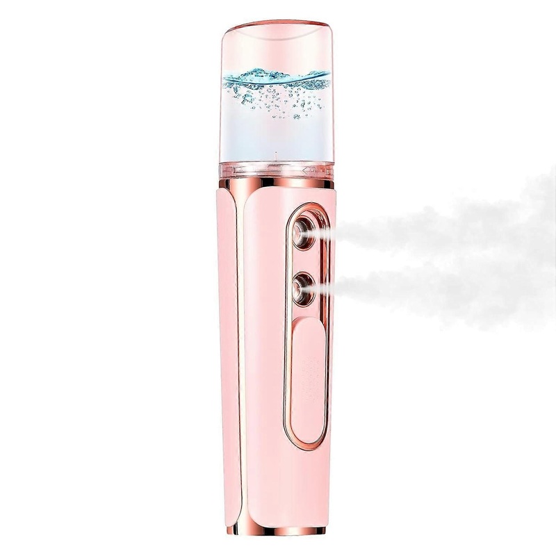 Portable Nano Facial Mister, Handy Cool Mist Sprayer with 30ml Visual Water Tank, USB Rechargeable A