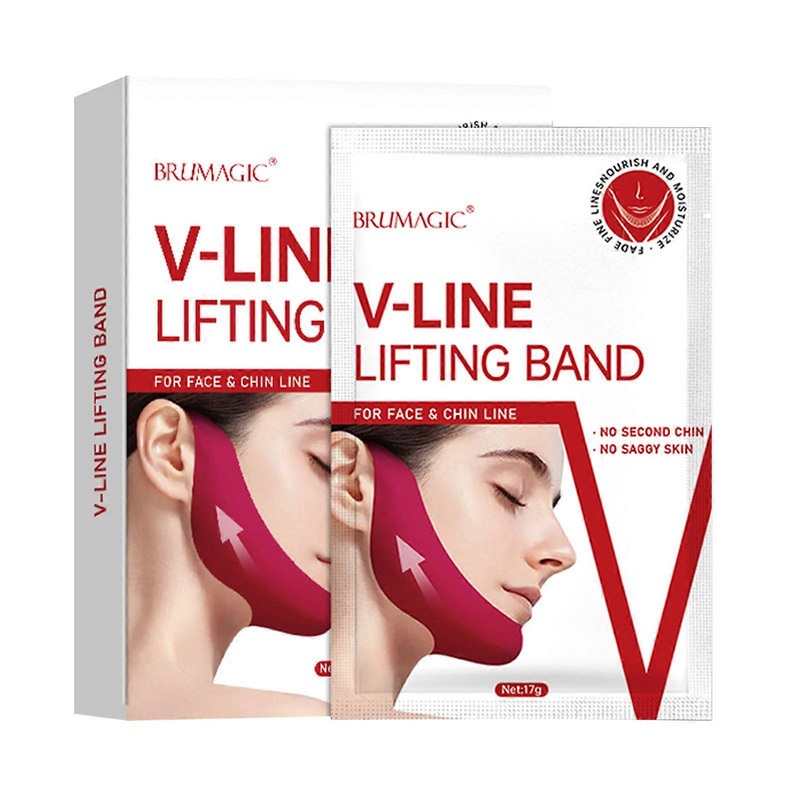 Red-shaped Lifting Chin Patch Gel Ear Facial Mask Lifting Bandage pa868