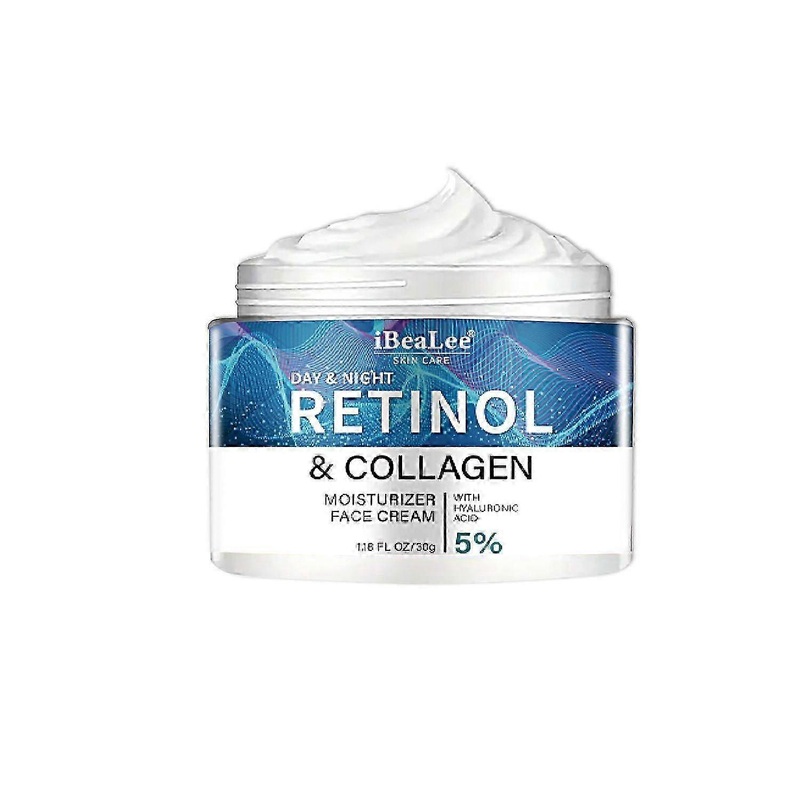 Retinol Cream for Face Anti-Aging Moisturizer with Collagen for Deep Wrinkles, Ideal for Women & Men - Day & Night Anti-Aging Skin Care with Hyaluron