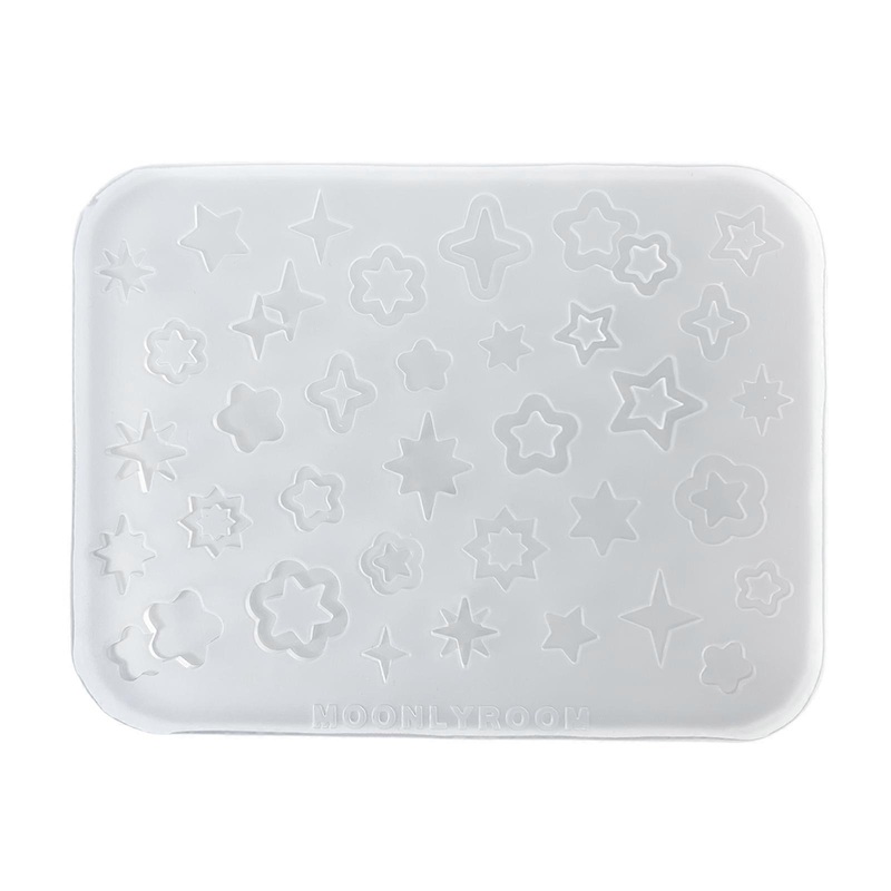 Star Manicure Silicone Molds with Star Patterns Pendant Molds for Nail Artists Creative Manicure Embellishments Mold