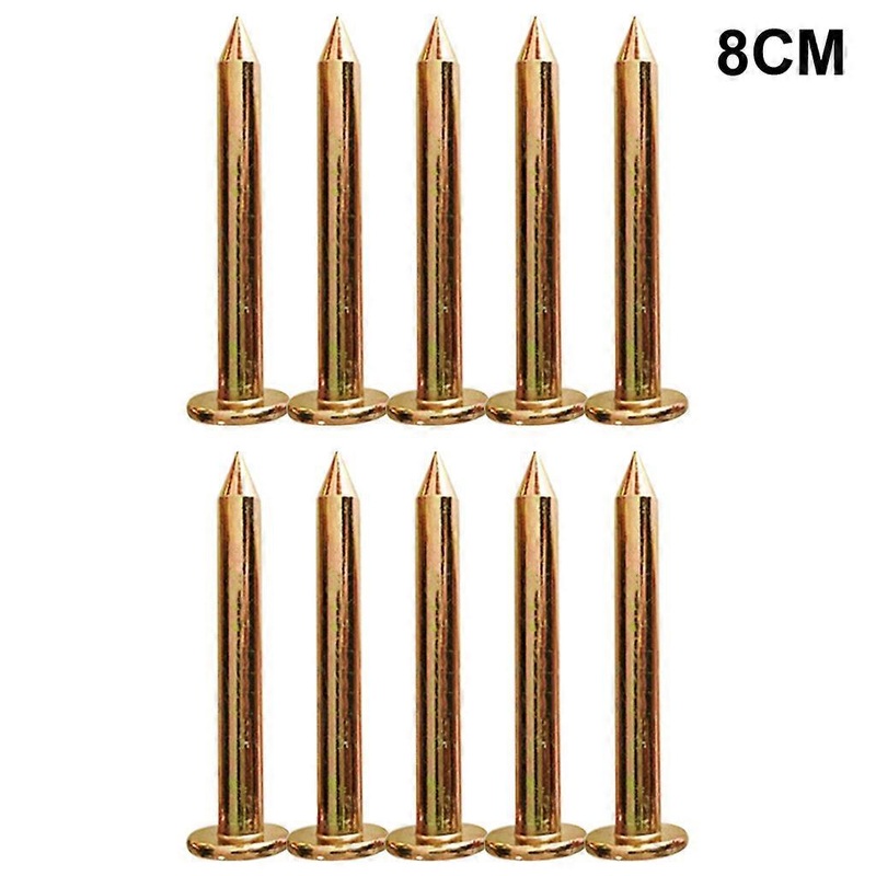 10 Pieces Surveying Steel Nails Metal Survey Markers 3/5/7/8/10cm Nails Compact Size Boundary Survey Participation