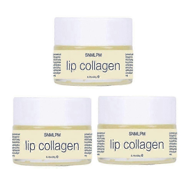 3pcs Collagen Lip Mask Lip Cream Crystal Gel Hydrating Moisturising Anti Age UNISEX