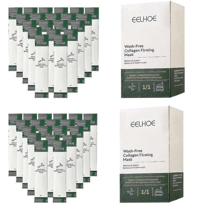 40 Pcs Collagen Firming Mask Skin Care, Wash-free Sleeping Facial Mask, Essential Lifting Firming Anti Aging