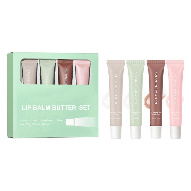 4pcs Moisturizing Lip Balm Set Nourishing and Repairing Lip GlossFor Women and Girls Deeply Hydrating And Smooth Lips