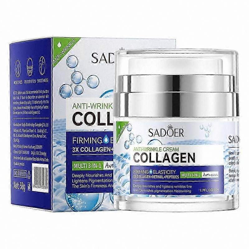 Anti-Aging Collagen Cream, Regenerating Moisturizer for Face, Tightens Skin, Hydrating Formula for All Skin Types