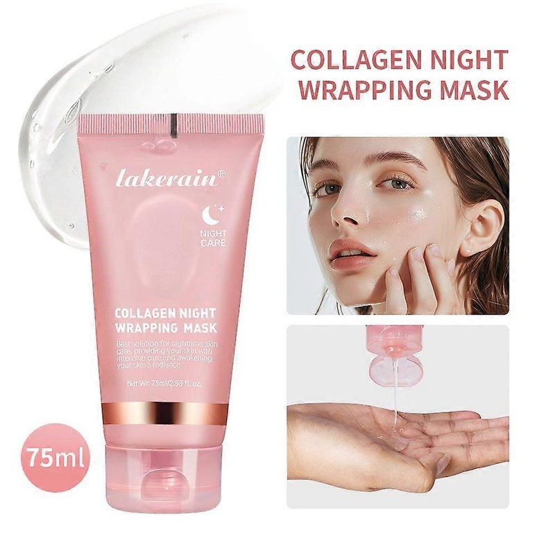 Collagen Overnight Mask, Korean Face Mask Rejuvenating, Moisturizing, Brightening, Brightening Skin Elasticity Facial Mask