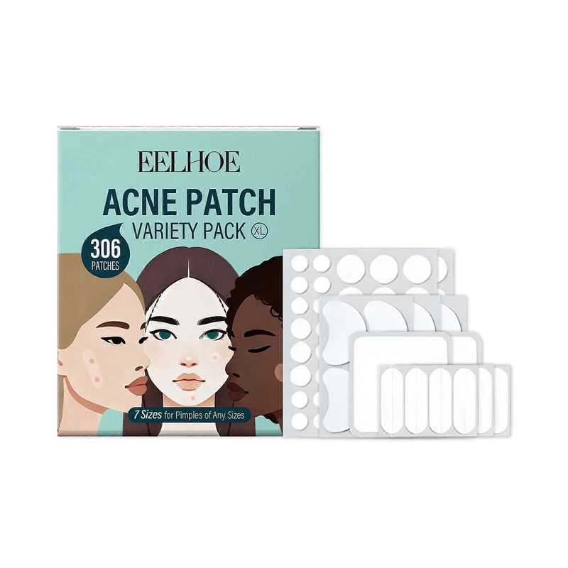 Eelhoe Acne Patch Skin Care Set Facial Daily Gentle Cleansing Care Soothing Nourishing Skin Nursing Adhesive Bandage