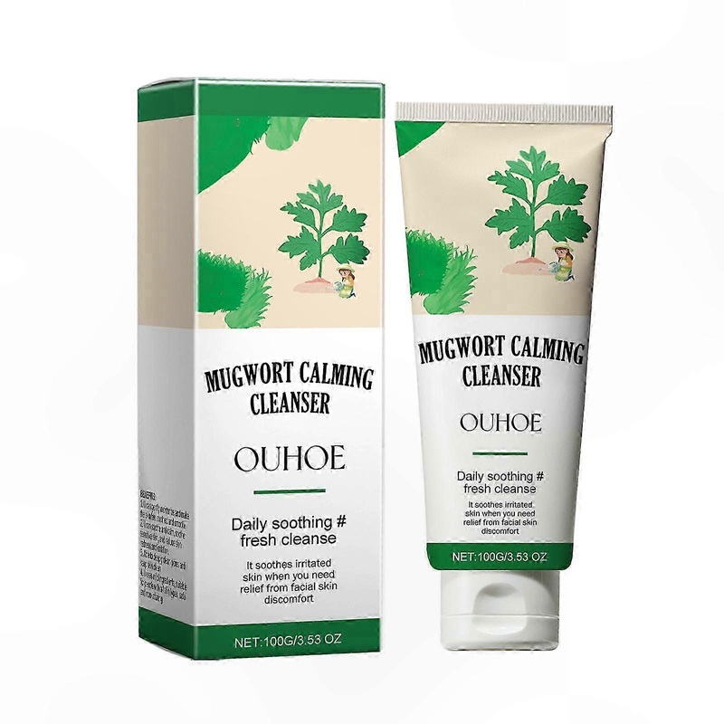 Gentle Mugwort Cleanser for Sensitive Skin, Low pH Formula, Soothing and Calming Face Wash