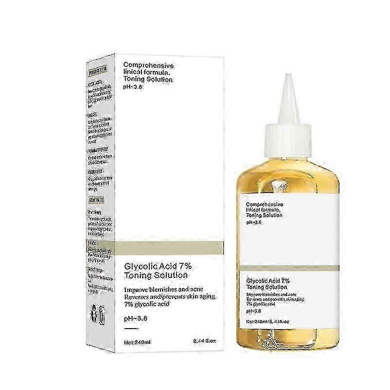 Glycolic Acid 7% Toner- Reduces Dullness, Hydrates Skin, Exfoliating Serum for