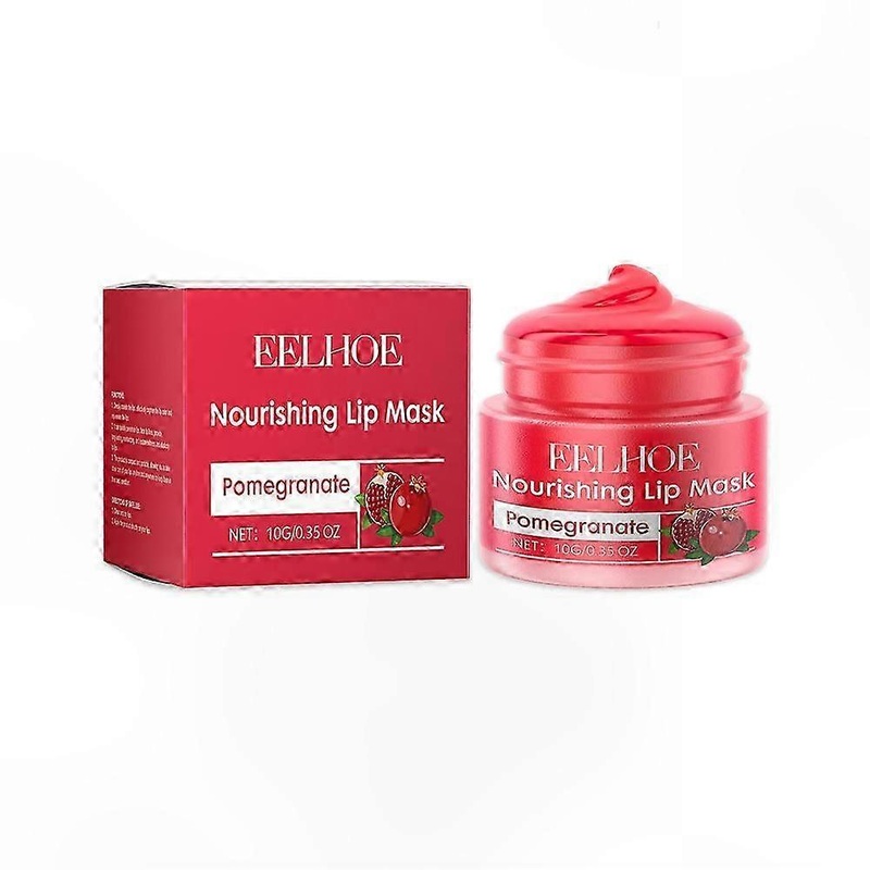 Pomegranate Lip Mask deeply hydrates and nourishes for soft, shiny, and radiant lips