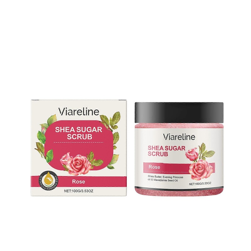 Rose Body Scrub for Gentle Exfoliation & Deep Hydration  Brightening Daily Care, 100g