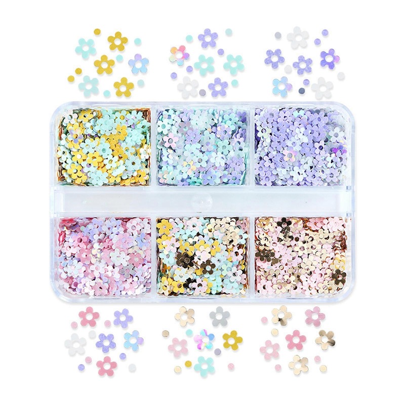 Shiny Flower Glitter Resin Fillings Micro Flakes Sequins Epoxy Resin Mold Fillers for DIYJewelry Making Nail Art Decors