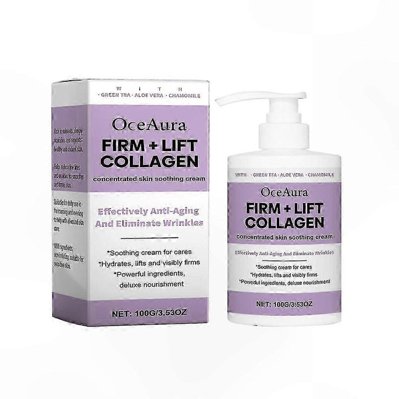 Fragrance-Free Collagen Moisturizer, Anti-Aging Skin Tightening & Firming Treatment for Crepey Skin Care