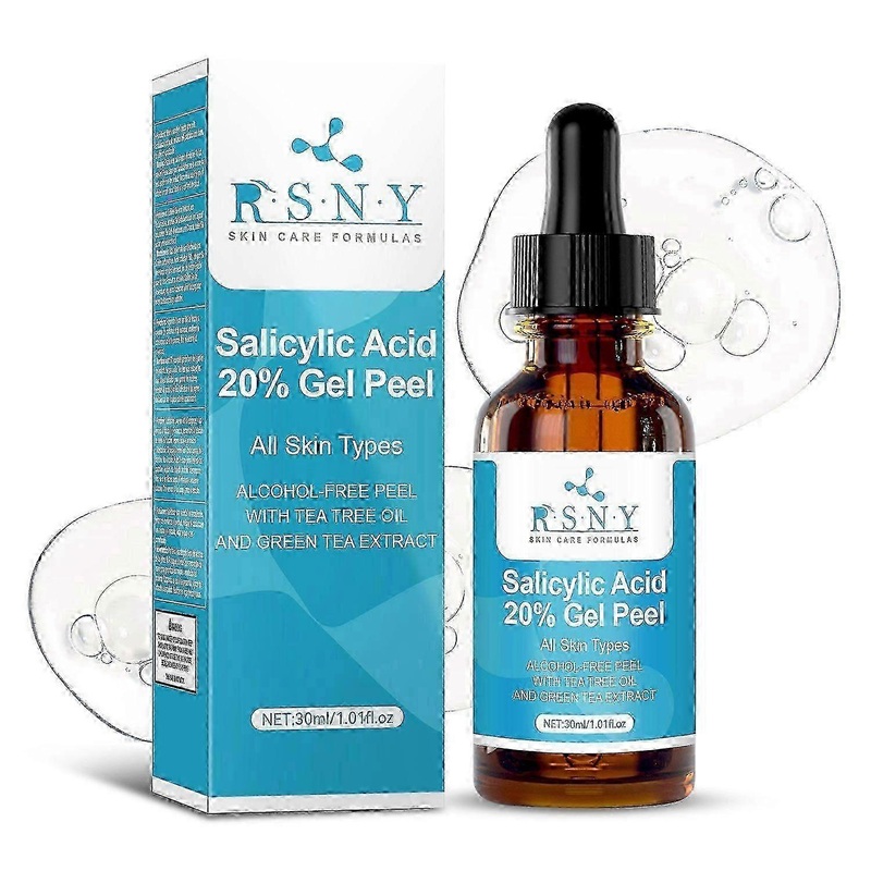 Glycolic Acid Gel Peeling, 20% Glycolic Acid Facial Peeling, Facial Exfoliating Gel, Skin Care Facial Scrub, Reduce Fine Lines and Wrinkles, Effective
