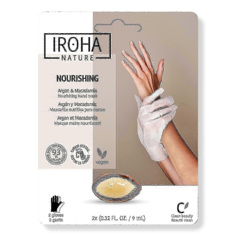 Iroha Nourishing Argan And Macadamia Hand Treatment Mask Gloves, 1 Pair