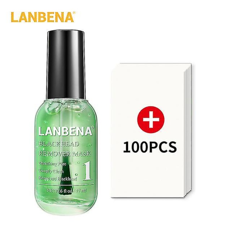 Lanbena Face Serum Blackhead Remover Shrinking Pore Acne Treatment Deep Cleaning Smoothing Skin Care Firming Essence Beauty Set