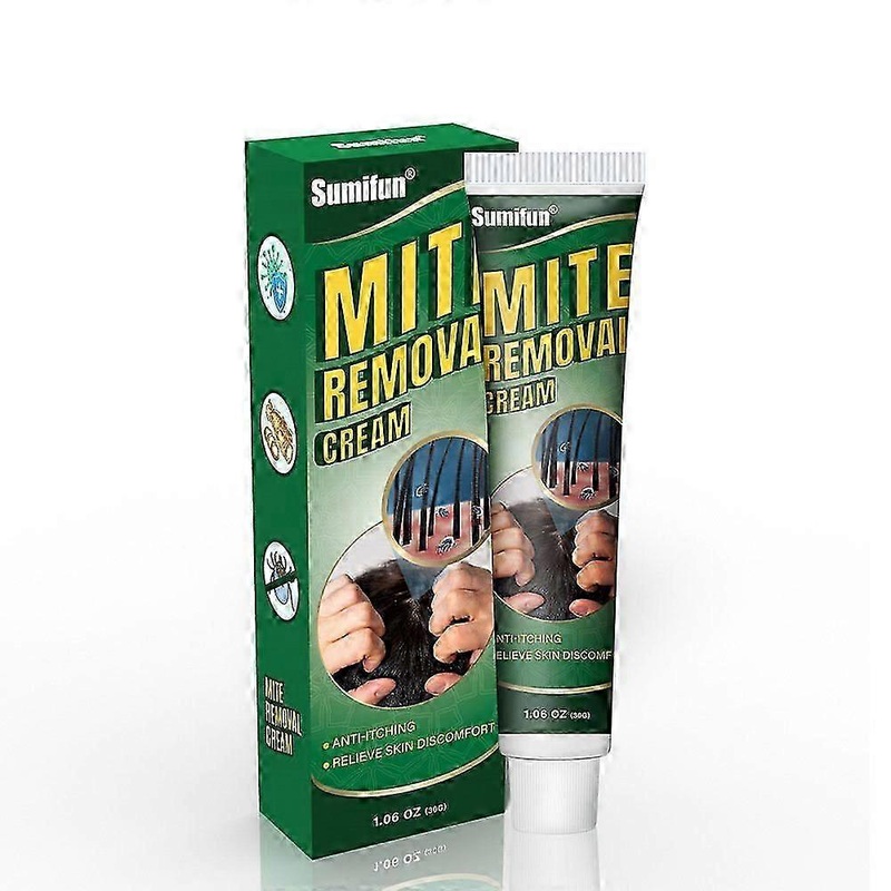 Mite Removal Cream Antibacterial Ointment Anti-Itching Remove Pubic Lice Scabies Treatment Eczema Dermatitis Skin care Plaster