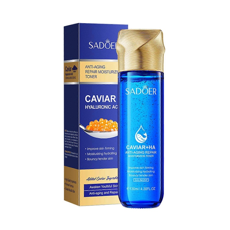 Moisturizing Toner For Face Caviar Hyaluronic Acided Antied Wrinkle Repairing Moisturising Toner Hydrating Moistured Soothing Pore Shrinking 130Ml