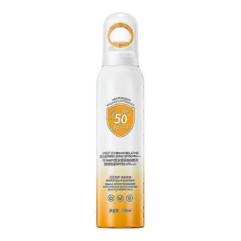 Sunscreen Spray SPF 50+PA+++, Broad-Spectrum UVA/UVB Protection, Lightweight & Non-Greasy, Sunscreen Spray for Face & Body, Water & Sweat Resistant