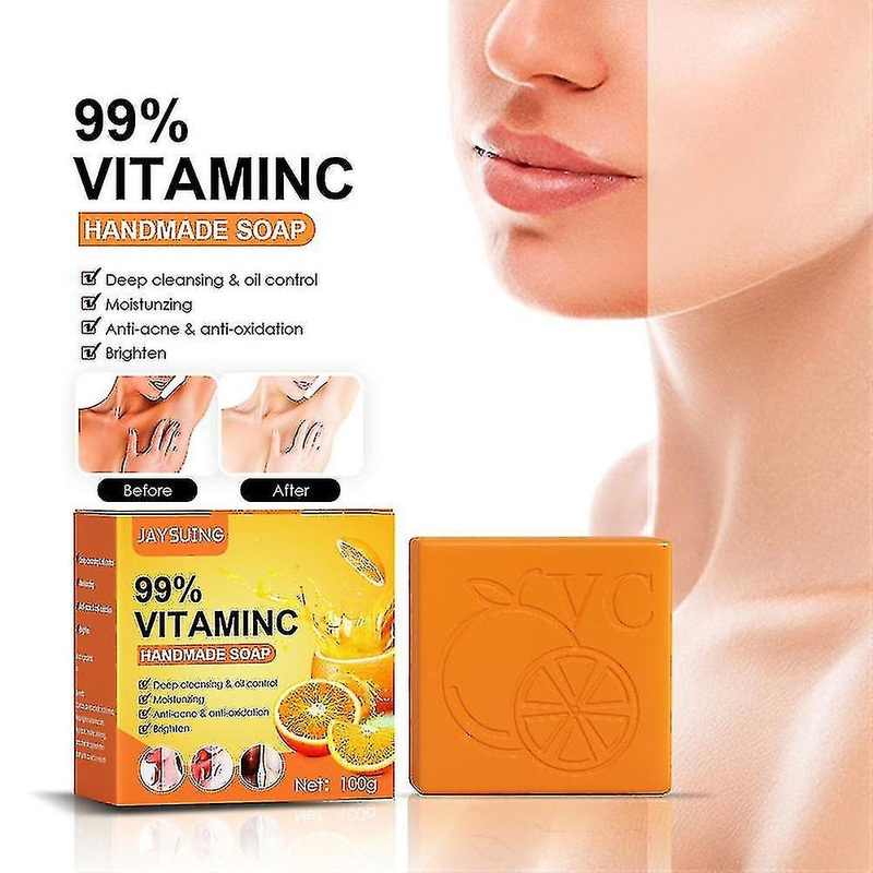 Vc Facial Soap Brighten Skin Supplies Colour Cleansing Soap For Joint Elbow Face Care Moisturizing