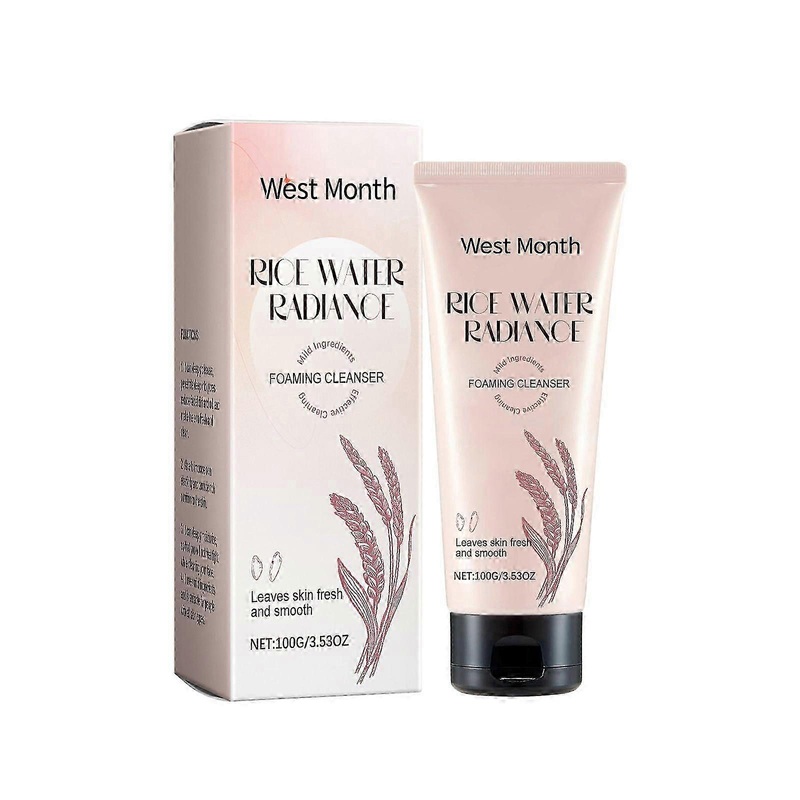 West Month Rice Essence Facial Cleanser Deep Cleansing Facial Skin Nourishing Moisturizing