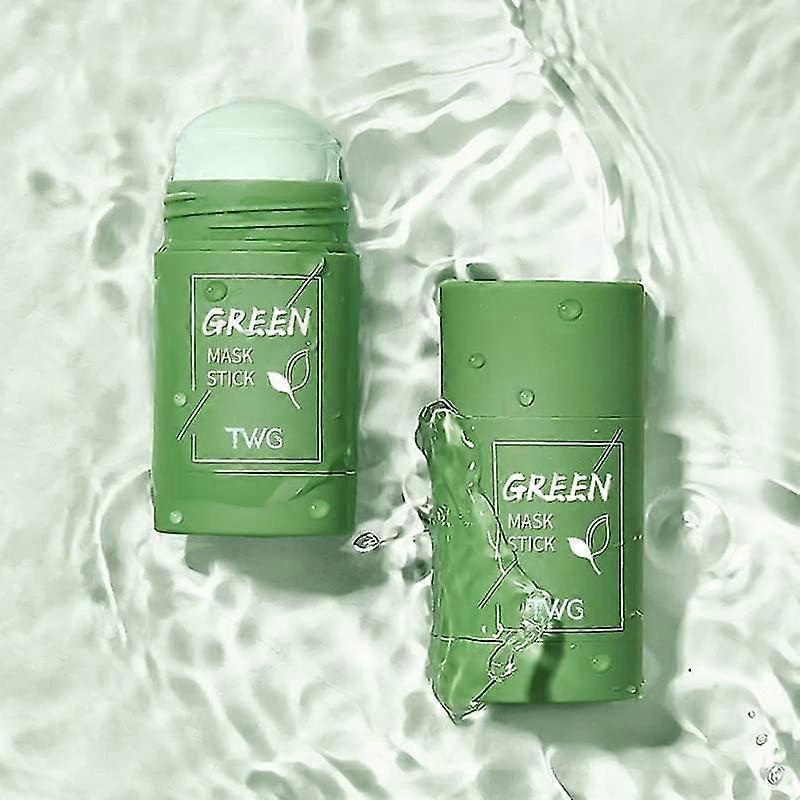1 Pc Mask Stick Facial Masks Green Tea Mask Stick Blackhead Remover Poreless Deep Cleanse Mask Stick Green Tea Mask Green Mask Stick Poreless Deep Cle