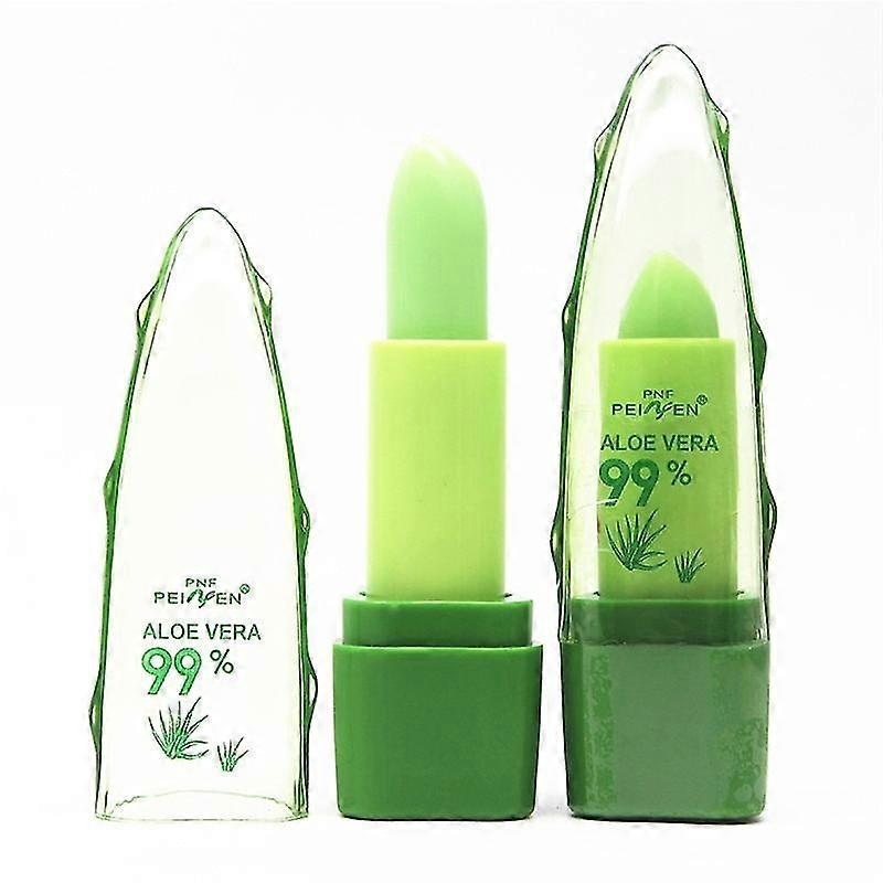 99% Aloe Vera Gel Lipstick Gloss Color Changing Lip Blam Moisturizer Anti-drying Desalination