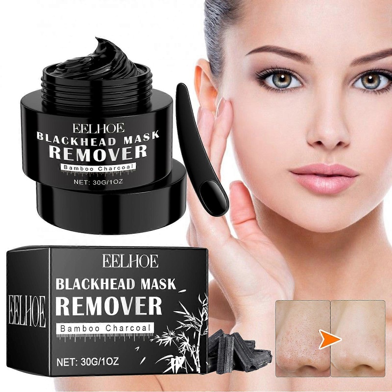 Blackhead Mask Remover Bamboo Charcoal, Peel Off Face Mask, Peeling Nose Patch To Clean Pores, Pore Whiteheads Cleanser Nose Purifying