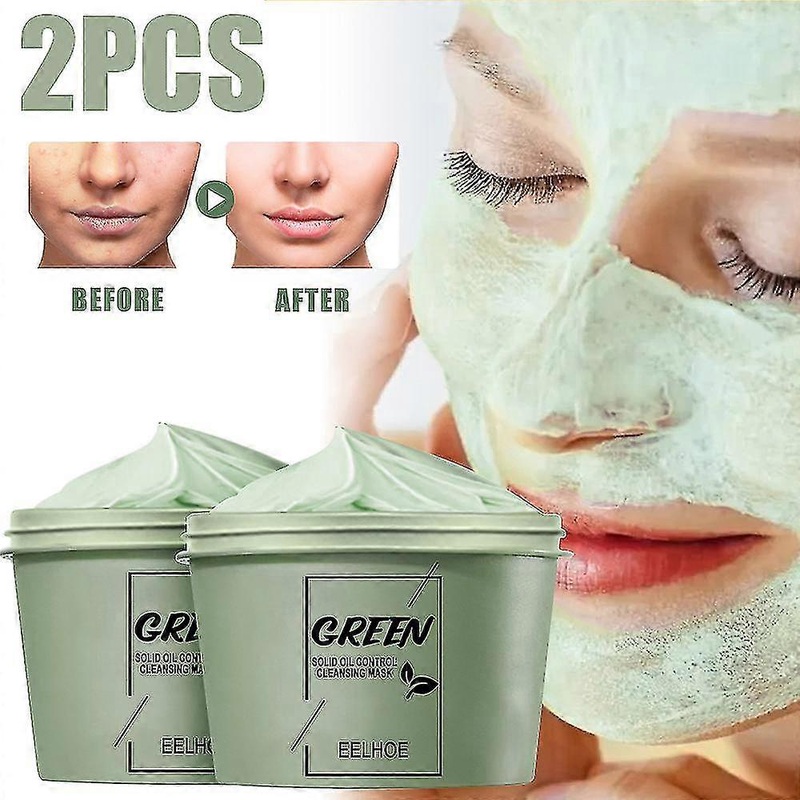 Green Tea Mud Mask Moisturizing Skin Cleanser Comedo Shrink Pores Peel Off Cleansing Mask