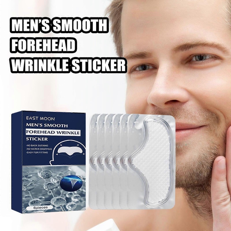Men's Anti-Wrinkle Forehead Patch Smoothes and Firms the Forehead, Diminishes Fine Lines and Wrinkles