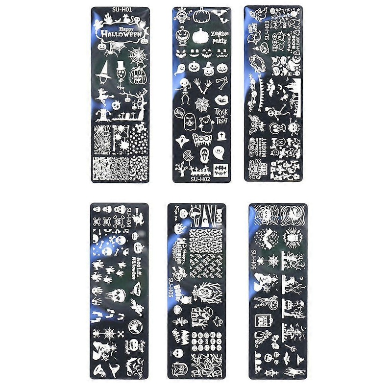 Stamping Plates Halloween Nail Plates for Nail Art Manicure Template Tools