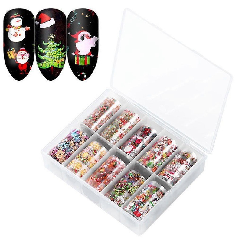 Stickers 3D Nail Art Decals New Year Gift Nail Transfer Stickers Halloween