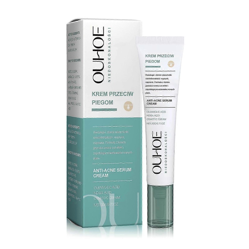 OUHOE Acne Treatment Cream gently nourishes the skin, tightens and refines pores, and cleanses acne
