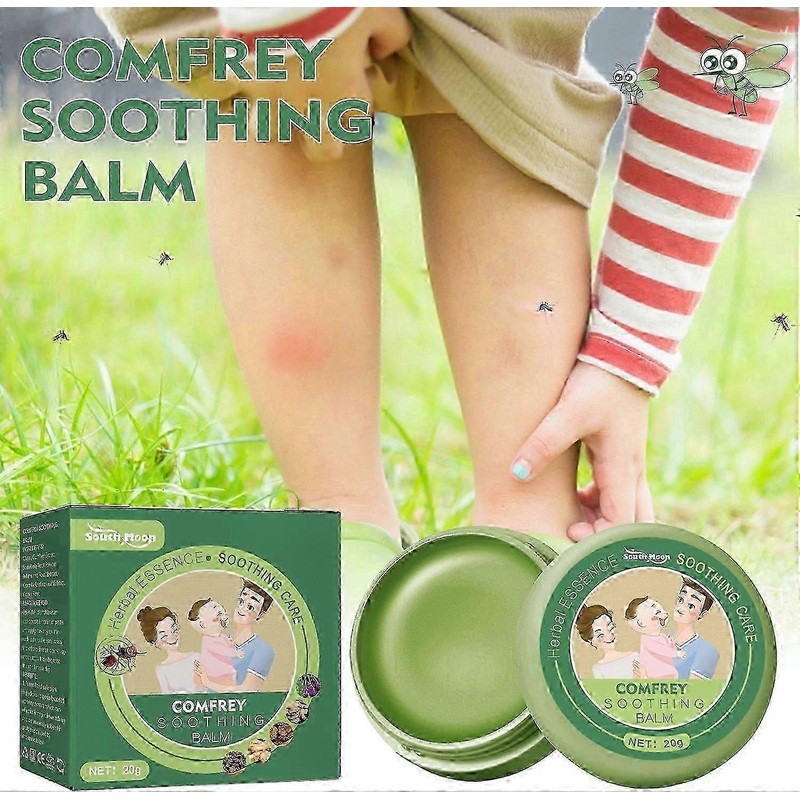 South Moon Comfrey Soothing Balm, Anti-bites Anti-itch Skin Repair Children Repellent Mosquito Care